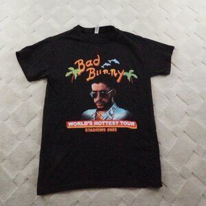 Bad Bunny "World Hottest Tour" T-Shirt Womens Small